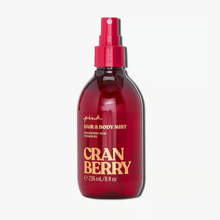 🍒 Pink Cranberry Hair & Body Mist – 236ml Cosmia.pk