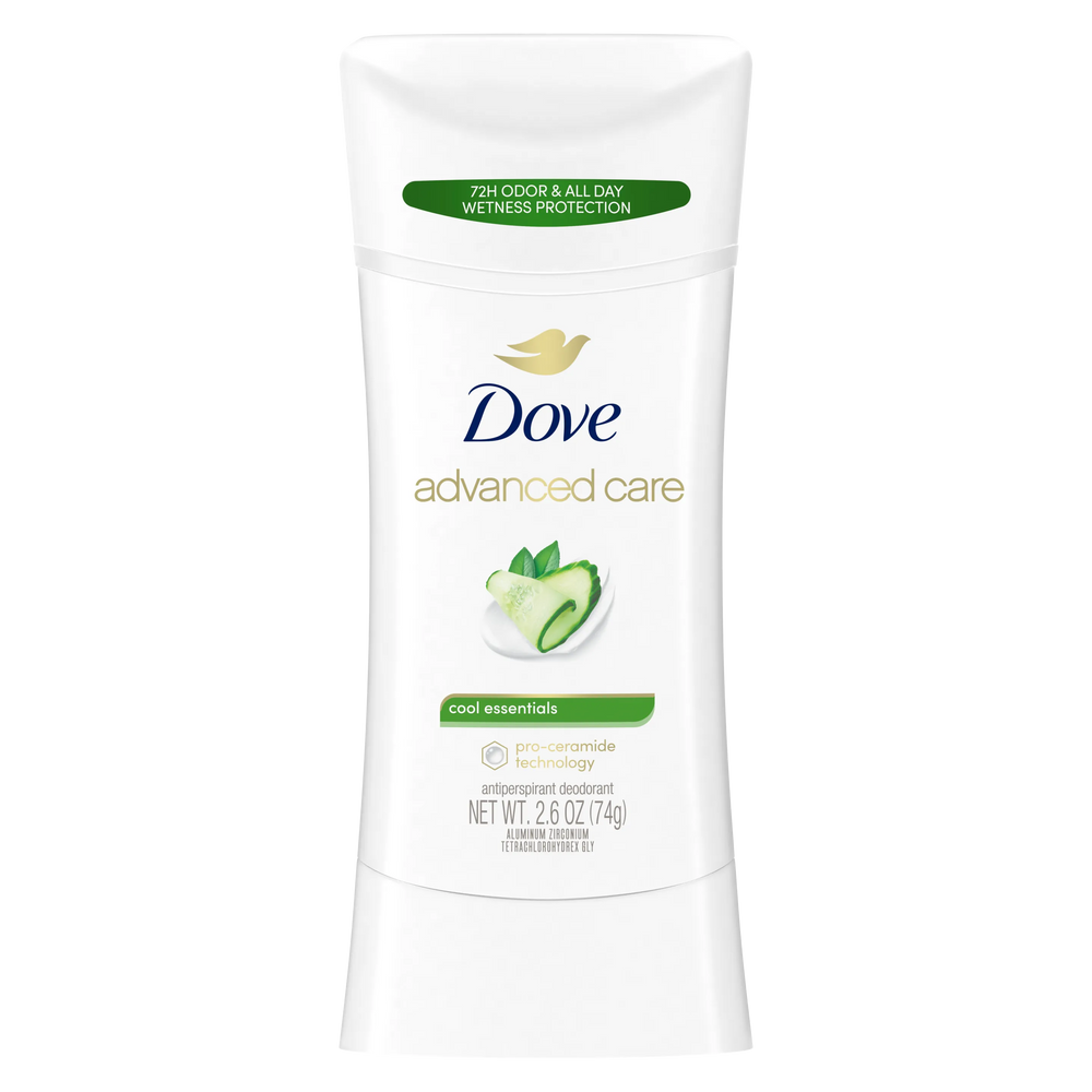 Dove Advanced Care Cool Essentials Antiperspirant Deodorant Stick 74g Dove