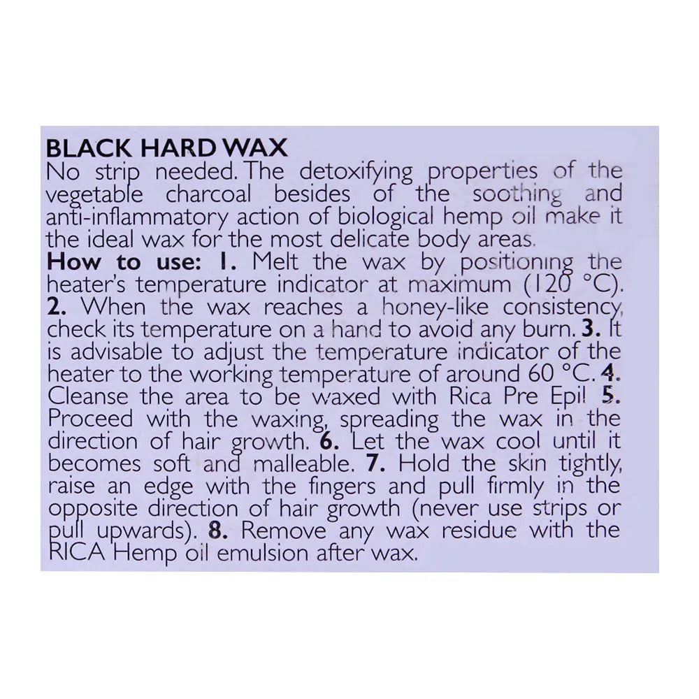 RICA Black Charcoal Hard Wax 1000gm rica