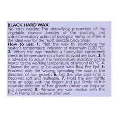 RICA Black Charcoal Hard Wax 1000gm rica