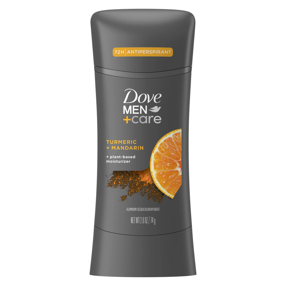 Dove Men+Care Turmeric + Fresh Mandarin Antiperspirant Stick 76g Dove