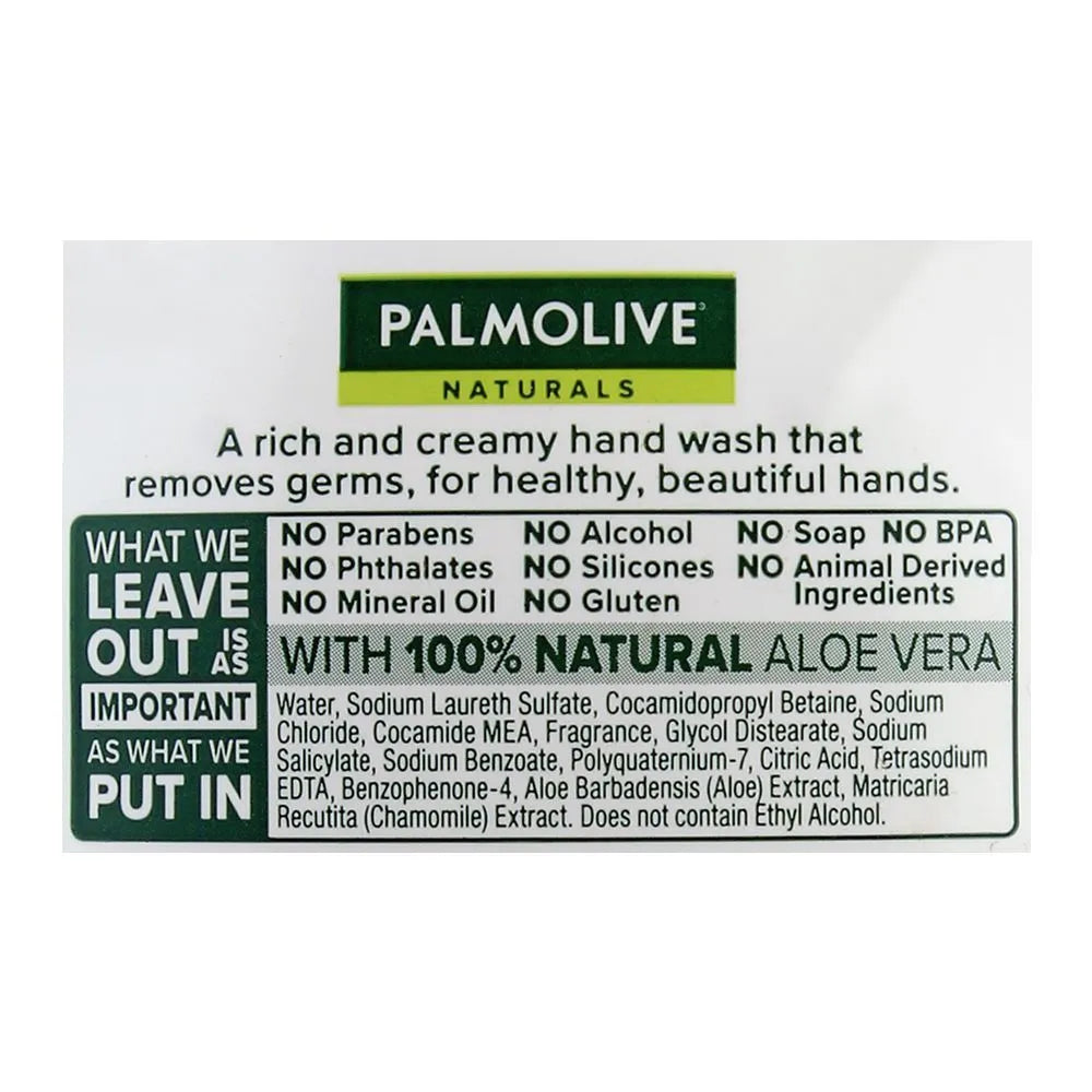 Palmolive Naturals Aloe Vera & Chamomile Hand Wash - 450ml Palmolive