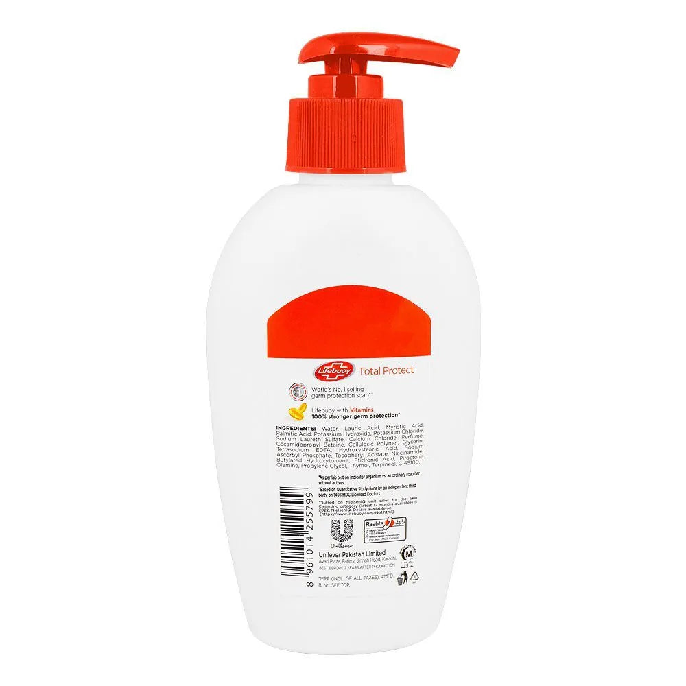 Lifebuoy Total Protect With Vitamin Hand Wash - 200ml Lifebuoy