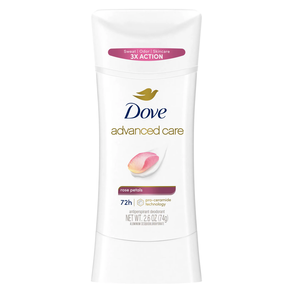 Dove Advanced Care Rose Petals Antiperspirant Deodorant Stick 74g Dove