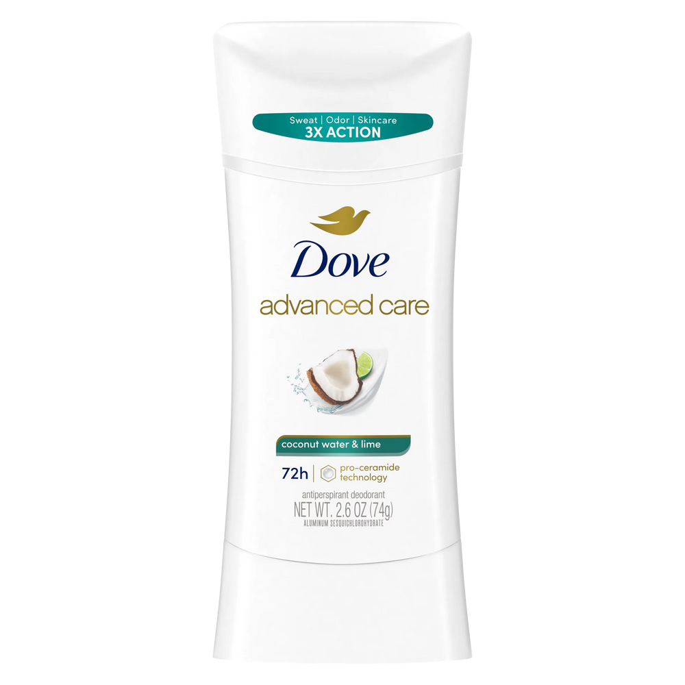 Dove Advanced Care Coconut Water & Lime Antiperspirant Stick 74g Dove