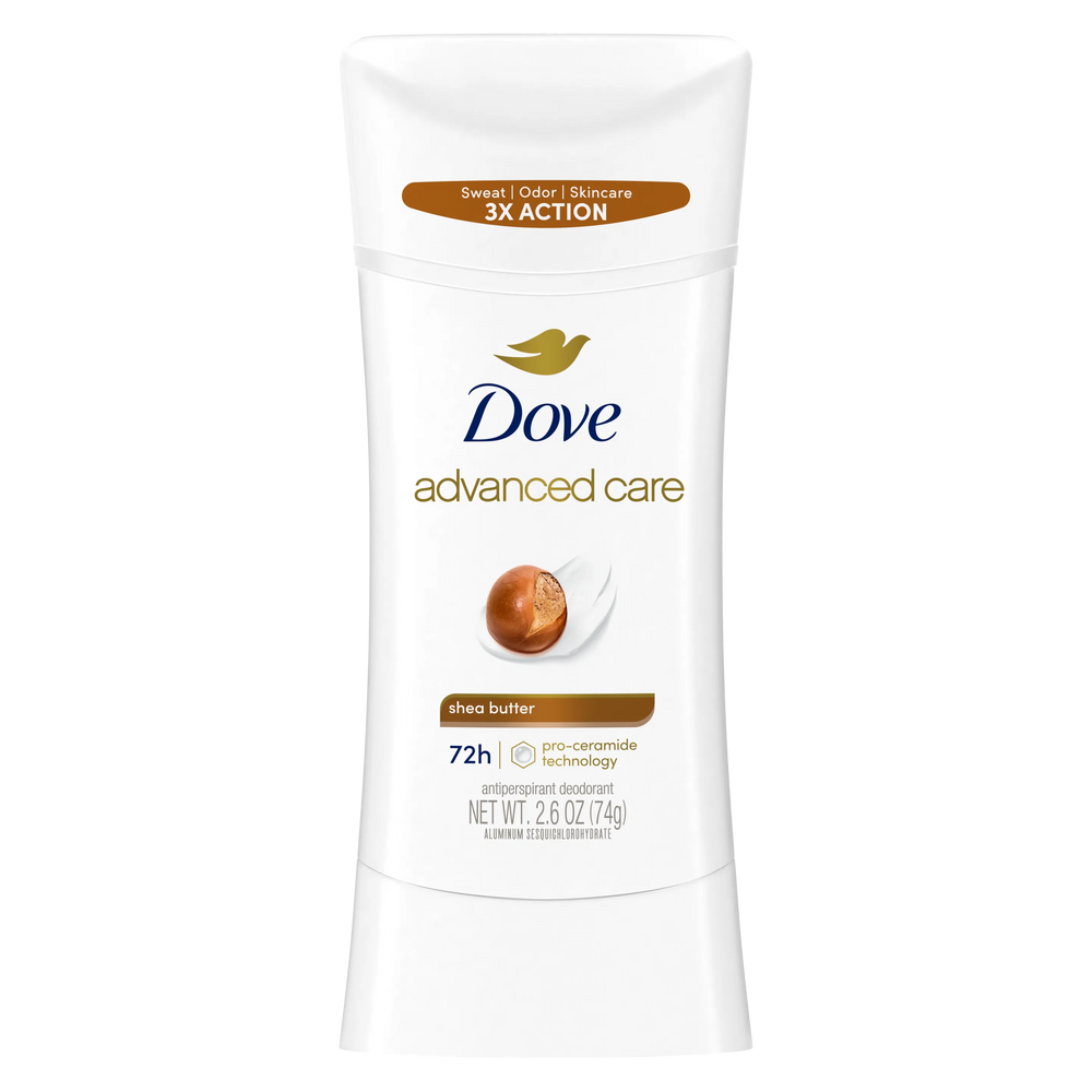 Dove Advanced Care Shea Butter Antiperspirant Deodorant Stick 74g Dove