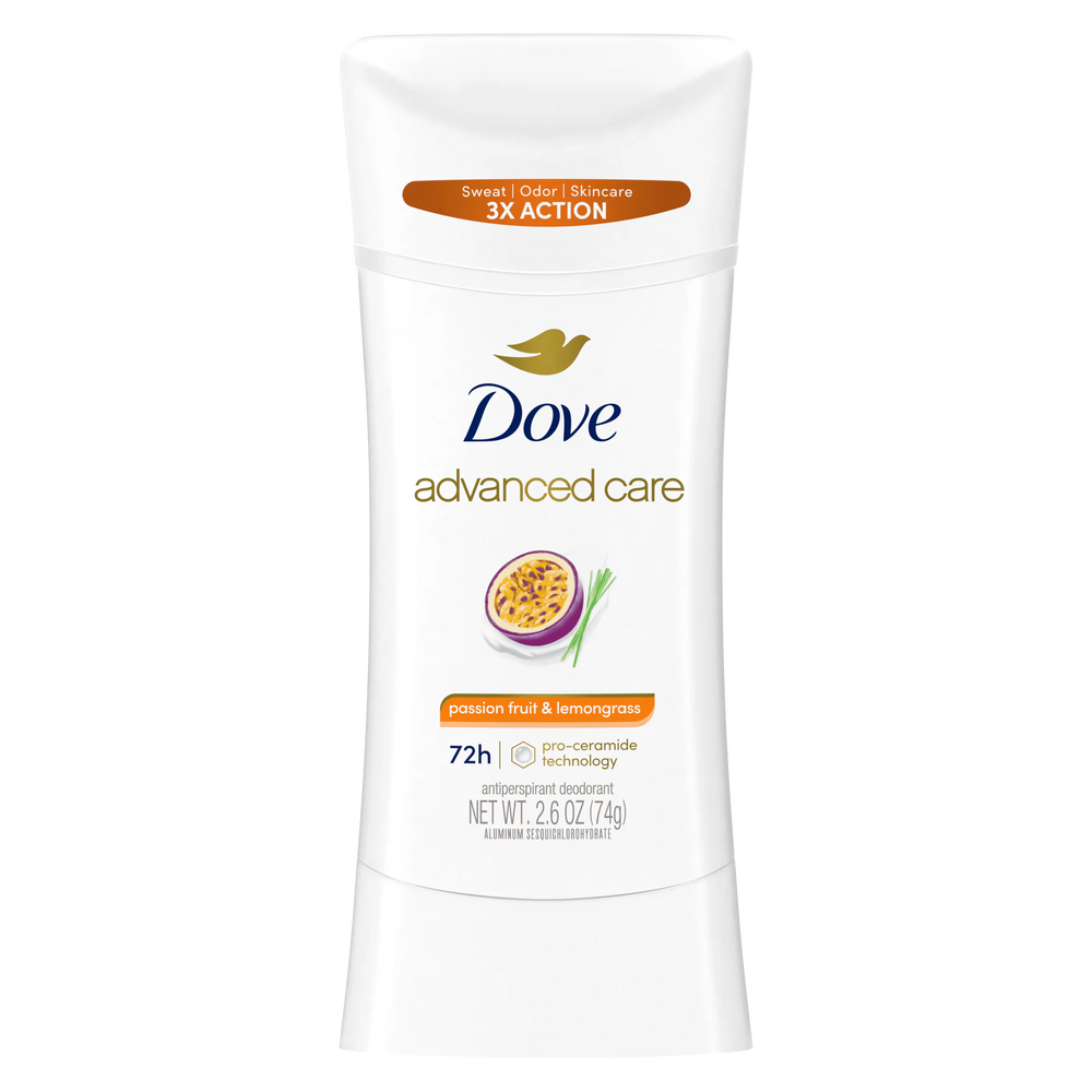 Dove Advanced Care Passion Fruit & Lemongrass Antiperspirant Stick 74g Dove