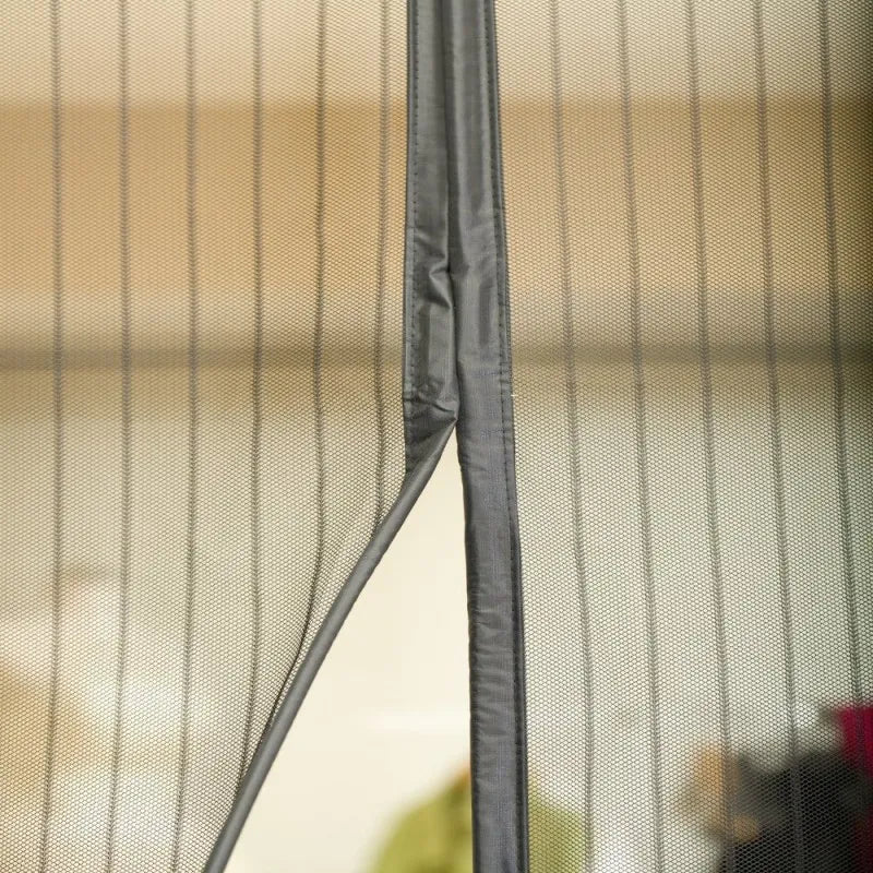 Hands-Free Retractable Magic Mesh Screen Door Cosmia.pk