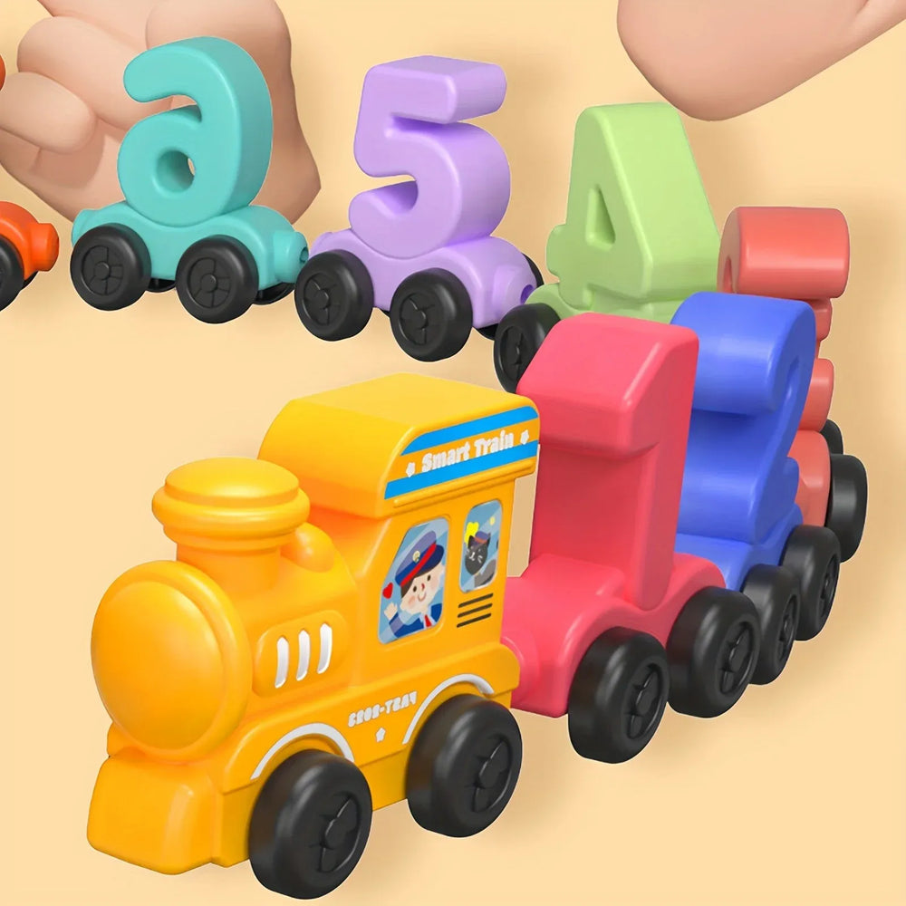 Colorful Plastic Magnetic Digital Number Train Cosmia.pk