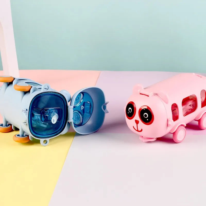 2-in-1 Portable Toy Bus Drinking Bottle Cosmia.pk