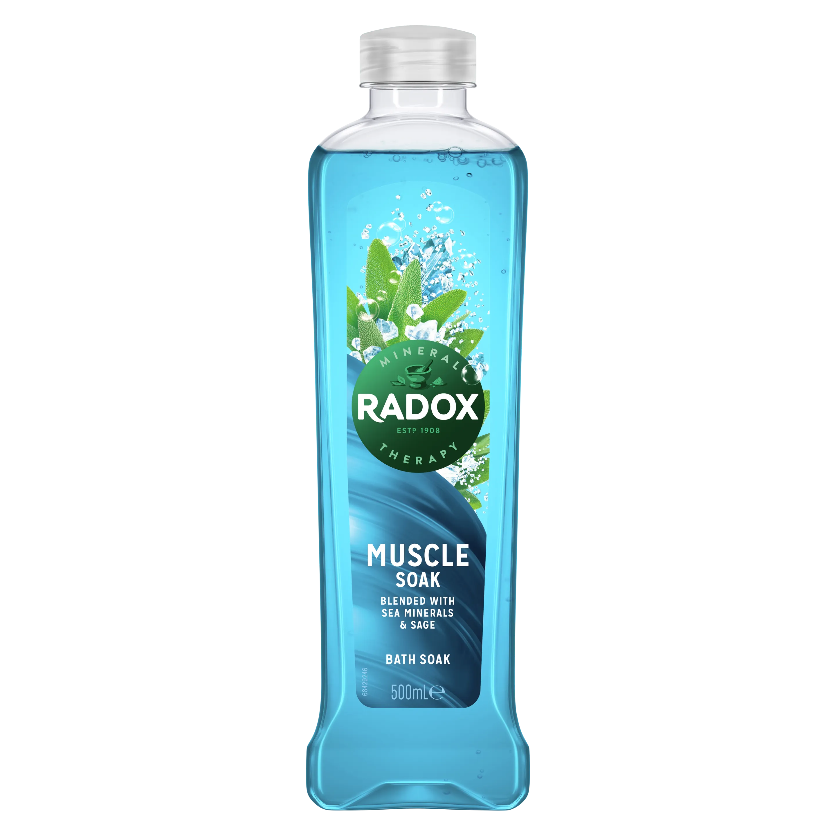 Radox Muscle Soak Bath Soak with Sea Minerals & Sage - 500ml Radox