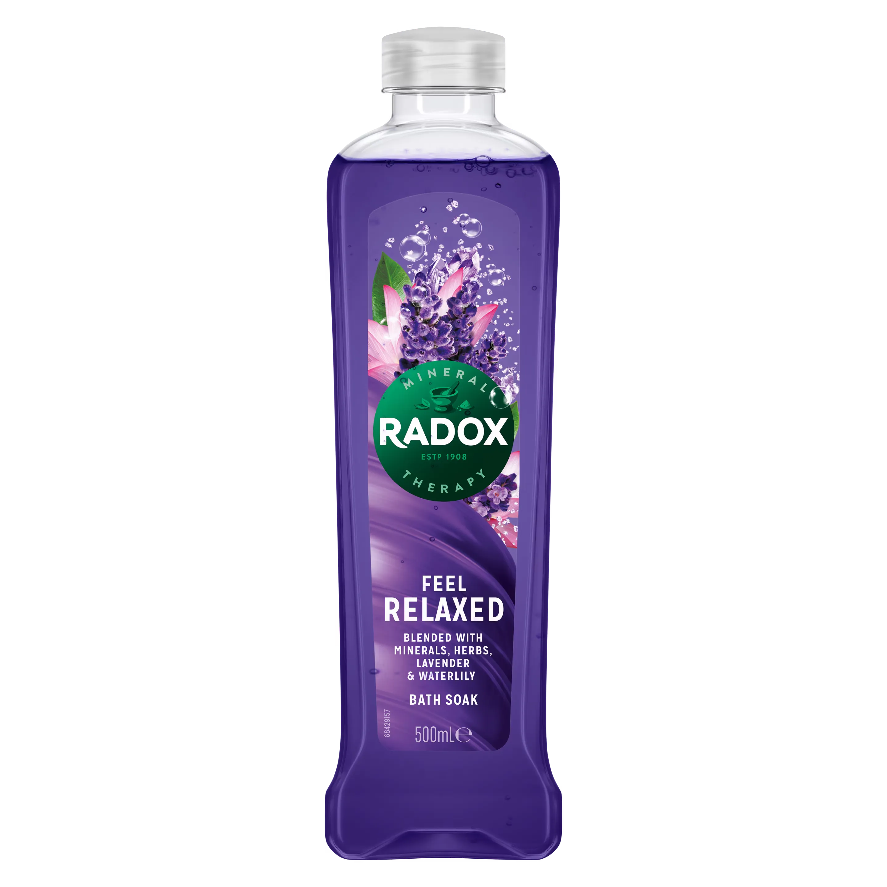Radox Feel Relaxed Bath Soak with Lavender & Waterlily - 500ml Radox