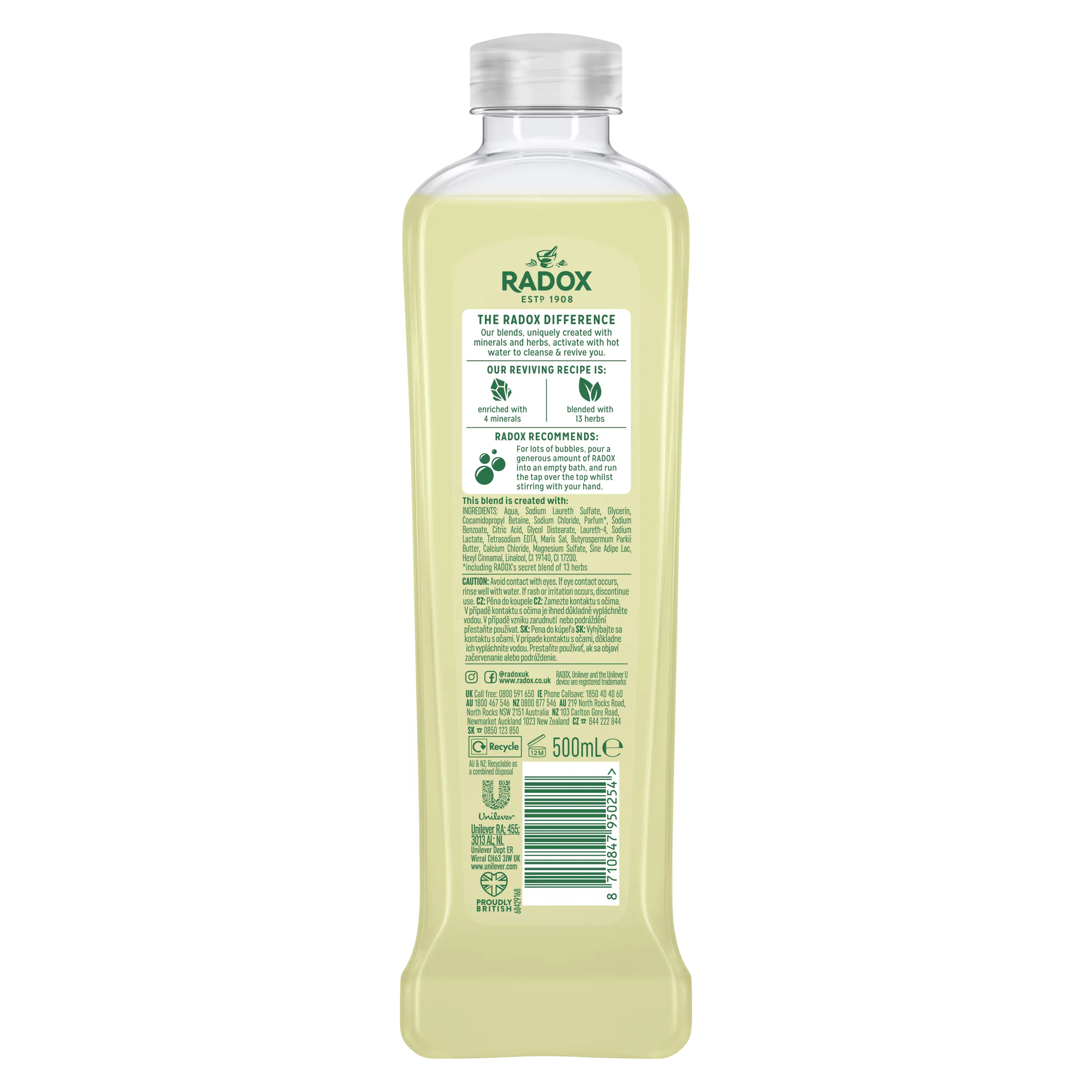 Radox Feel Pampered Bath Soak with Shea Butter & Ginger - 500ml Radox