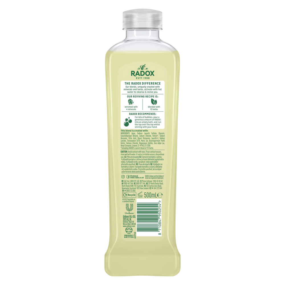 Radox Feel Pampered Bath Soak with Shea Butter & Ginger - 500ml Radox