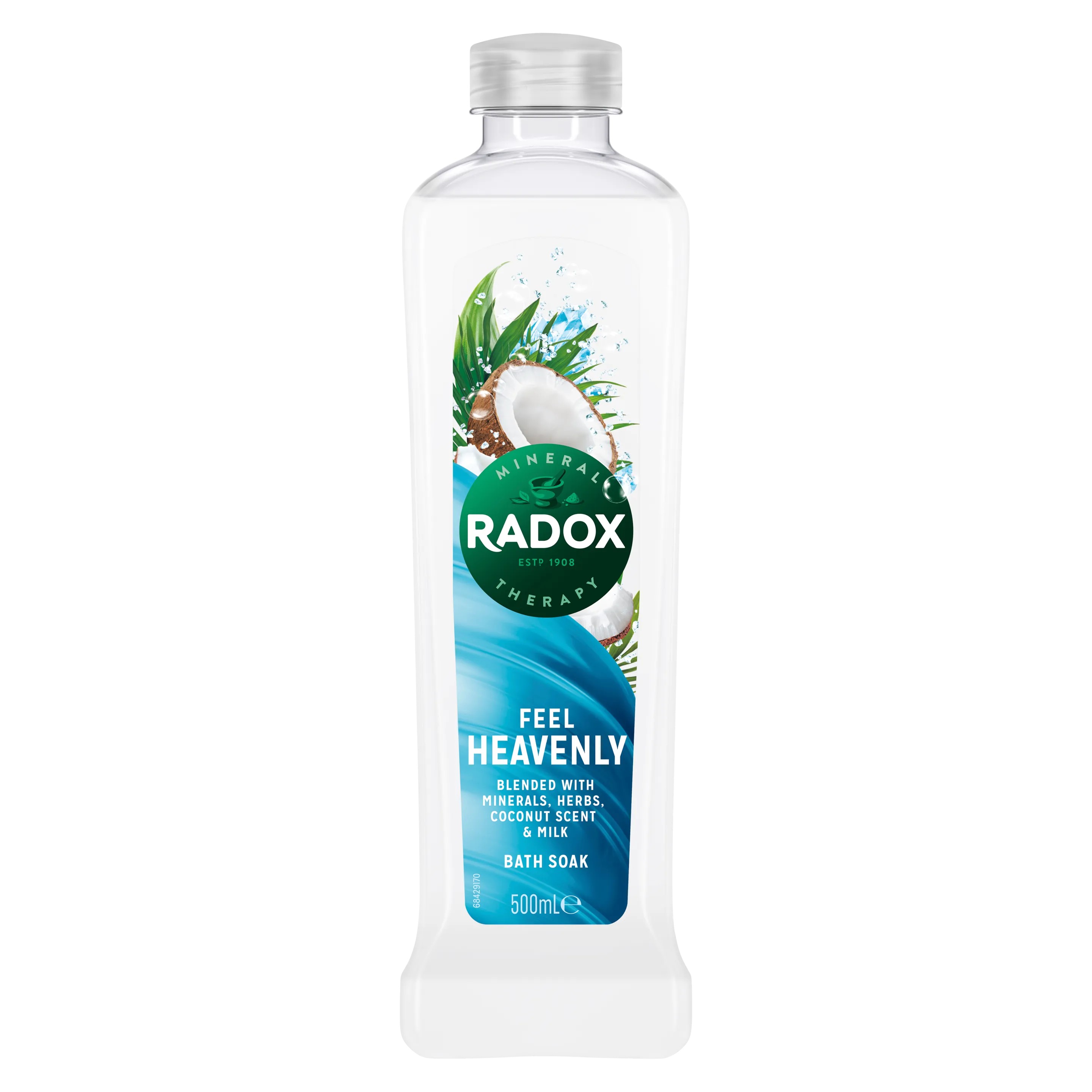 Radox Feel Heavenly Bath Soak with Coconut & Milk - 500ml Radox