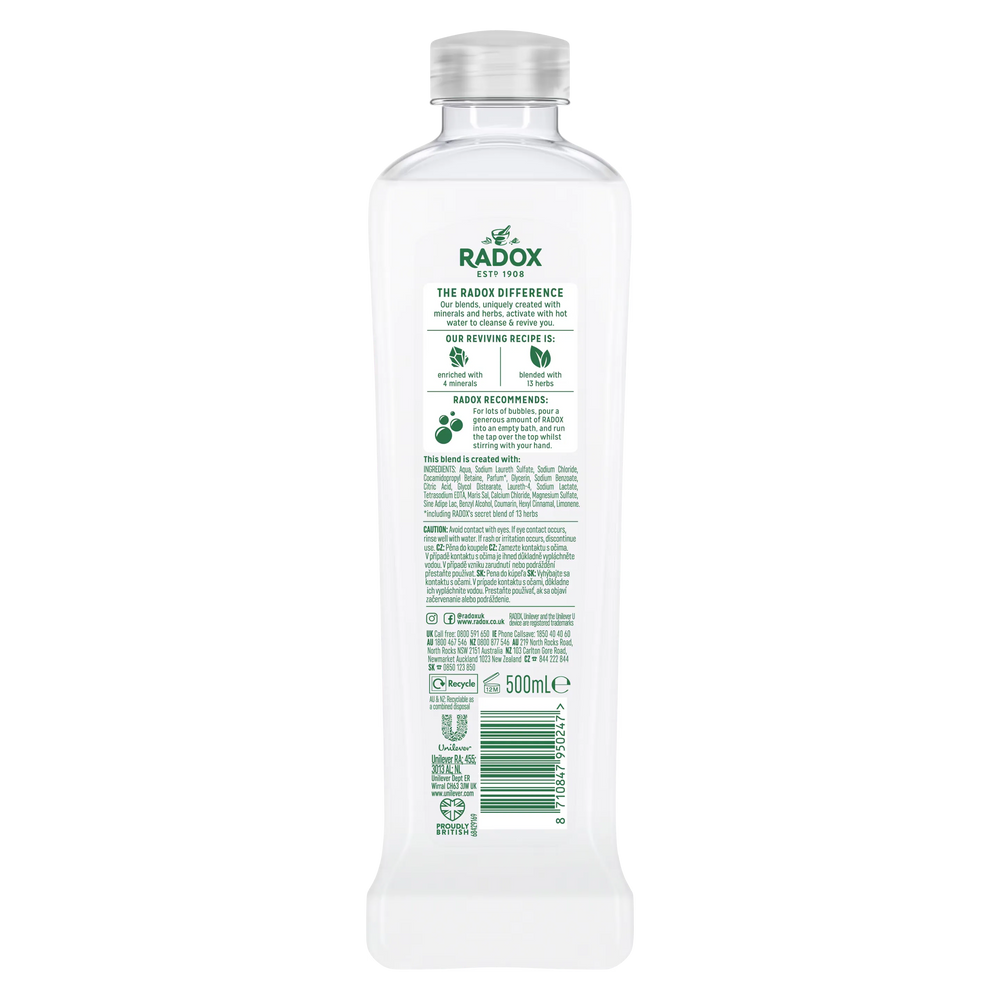 Radox Feel Heavenly Bath Soak with Coconut & Milk - 500ml Radox