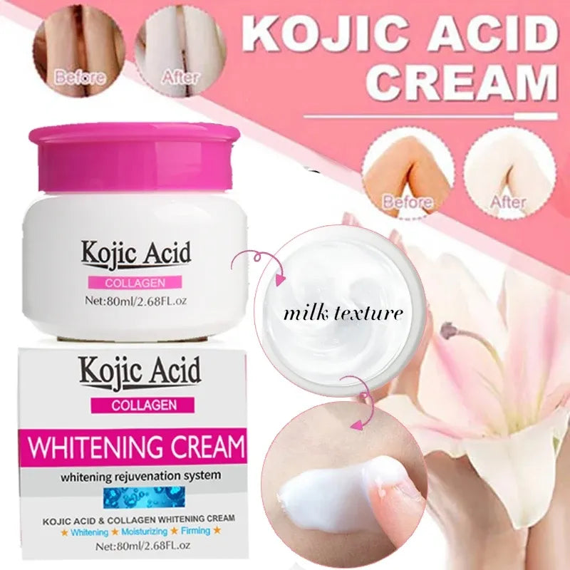 Kojic Acid Collagen Whitening Cream Bleaching Face 80ml Kojic Acid