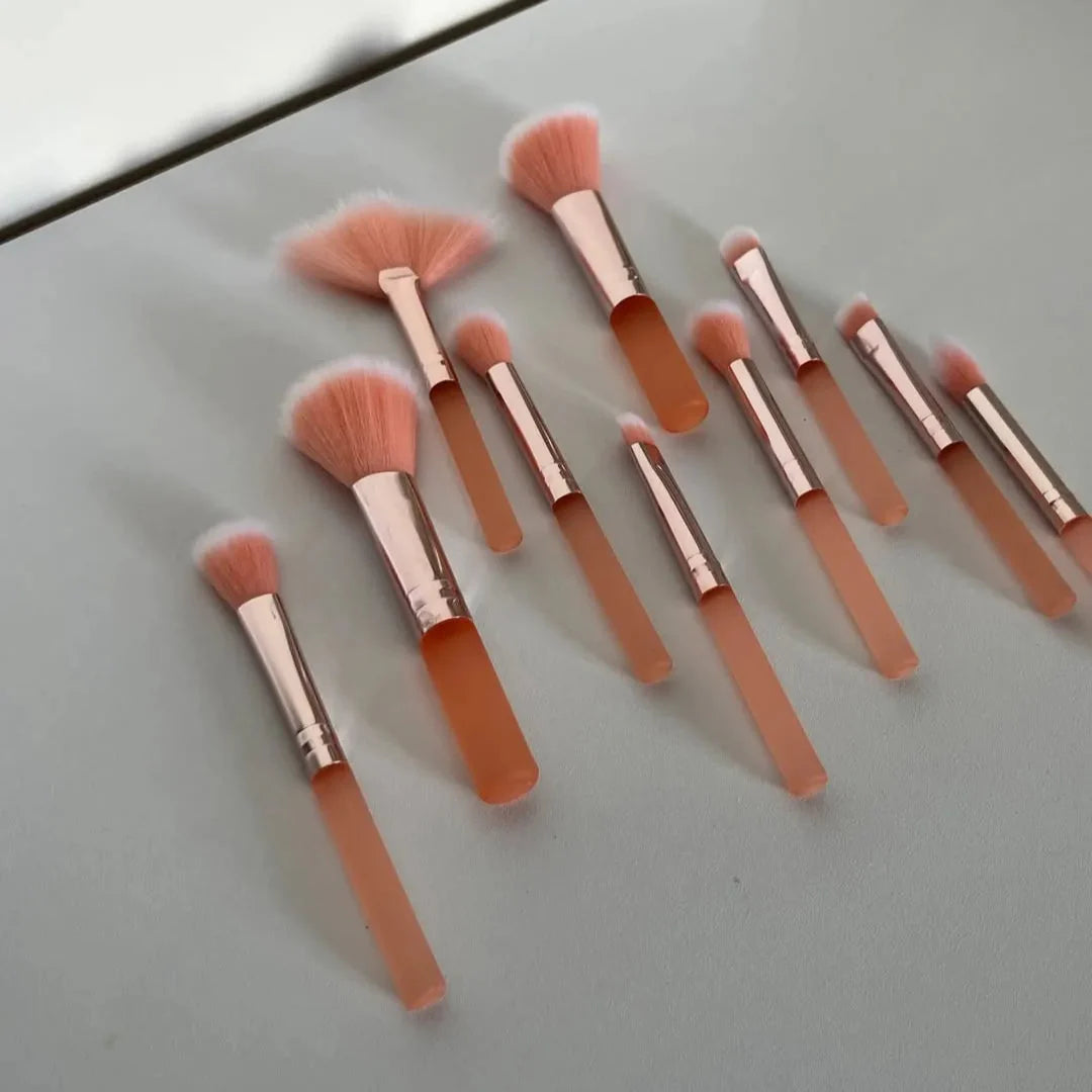 Sweet Beauty Makeup Brush Set Blister X 10 Pcs. Sweet Beauty
