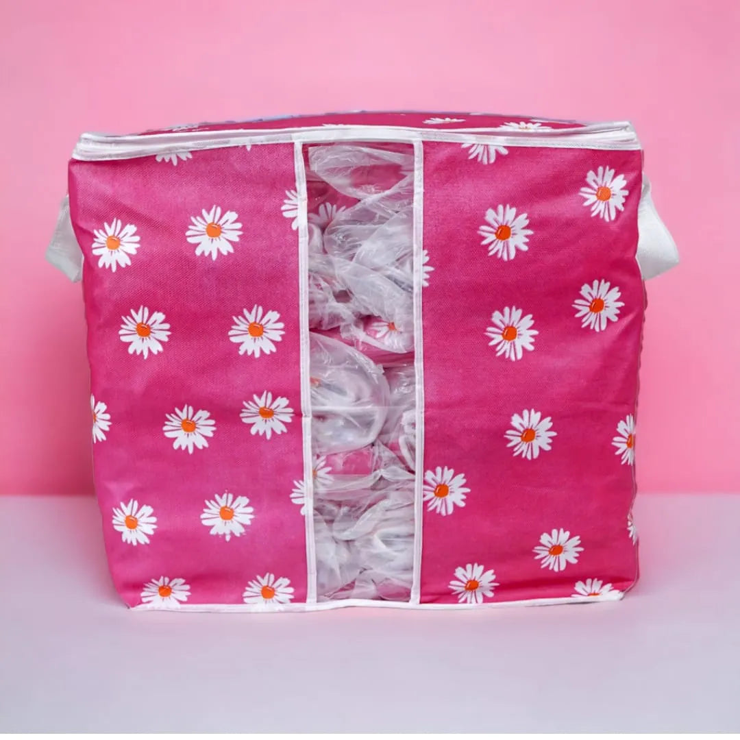 Floral Printed Storage Each Bag Cosmia.pk