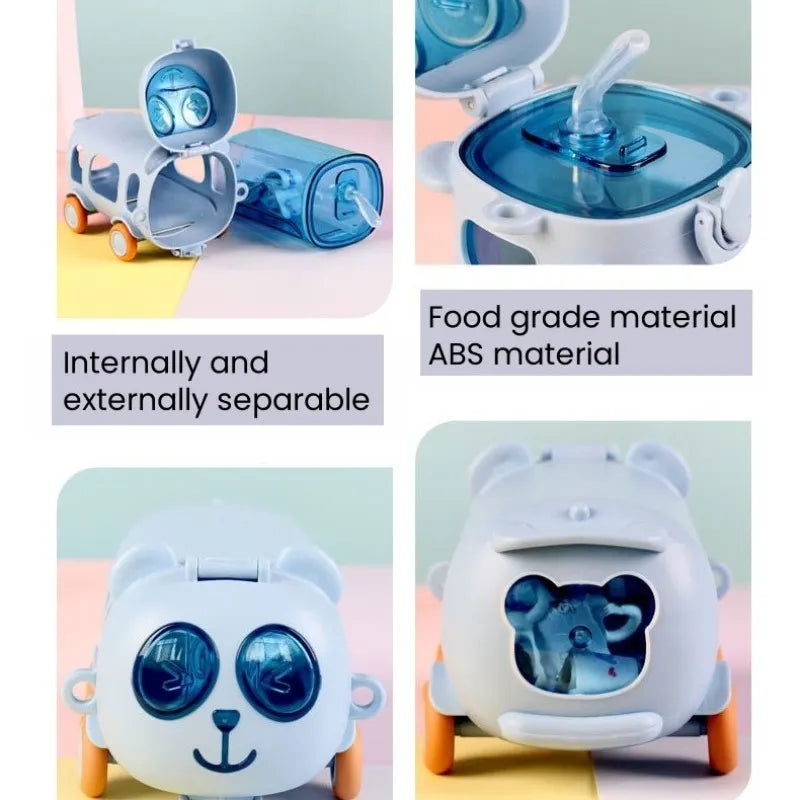 2-in-1 Portable Toy Bus Drinking Bottle Cosmia.pk
