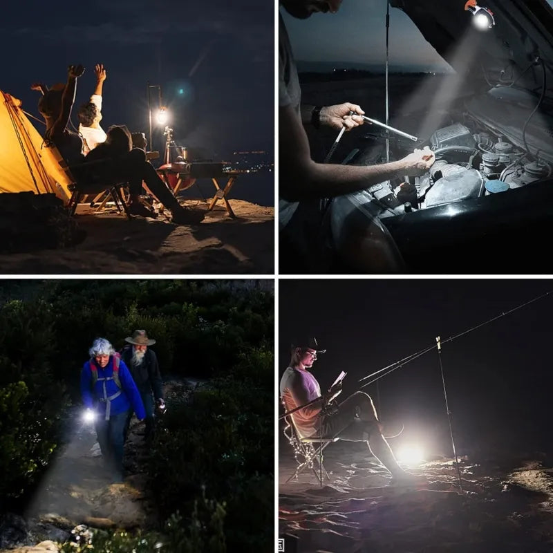 Rechargeable 7-in-1 Keychain Light with 500 Lumens and Magnetic Base Cosmia.pk