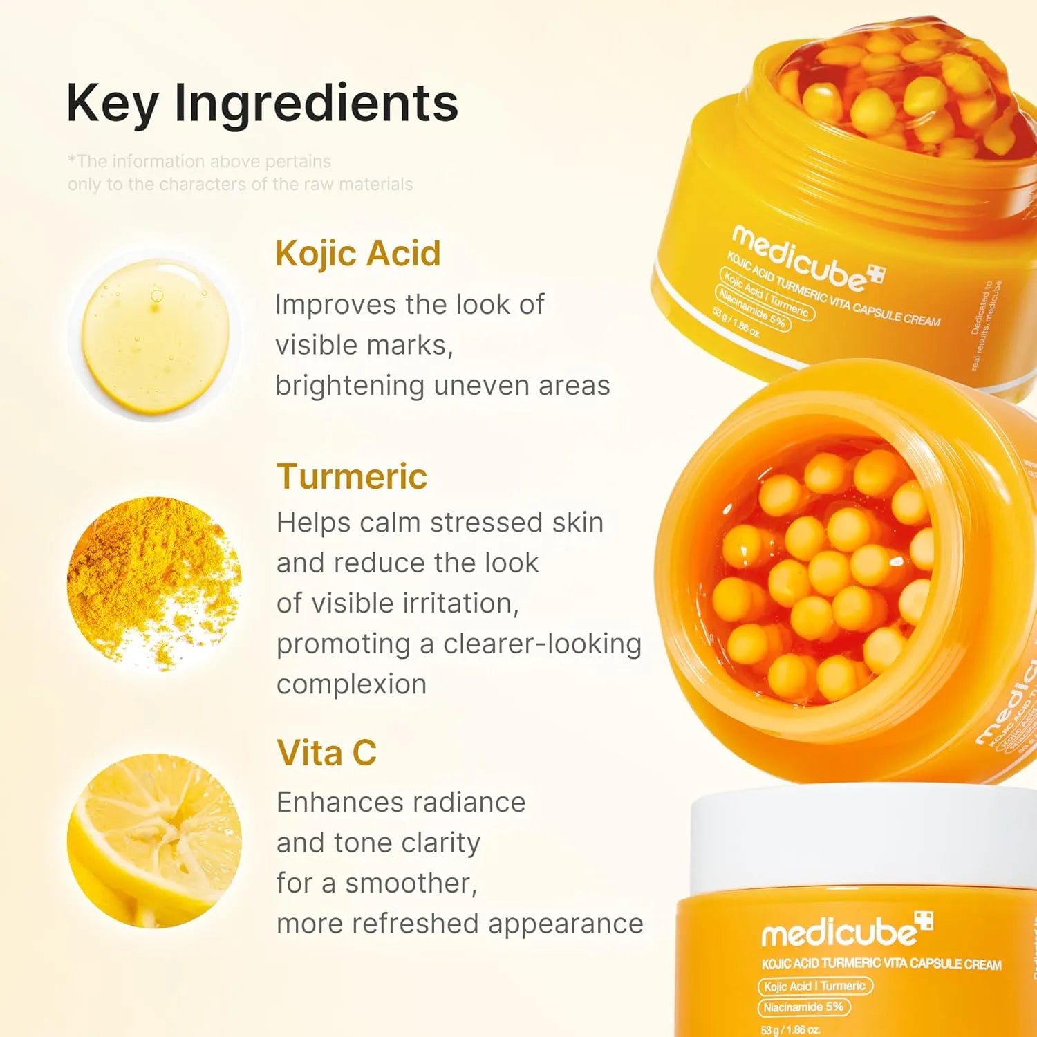 Medicube Kojic Acid Turmeric Vita Capsule Cream - 53g Medicube
