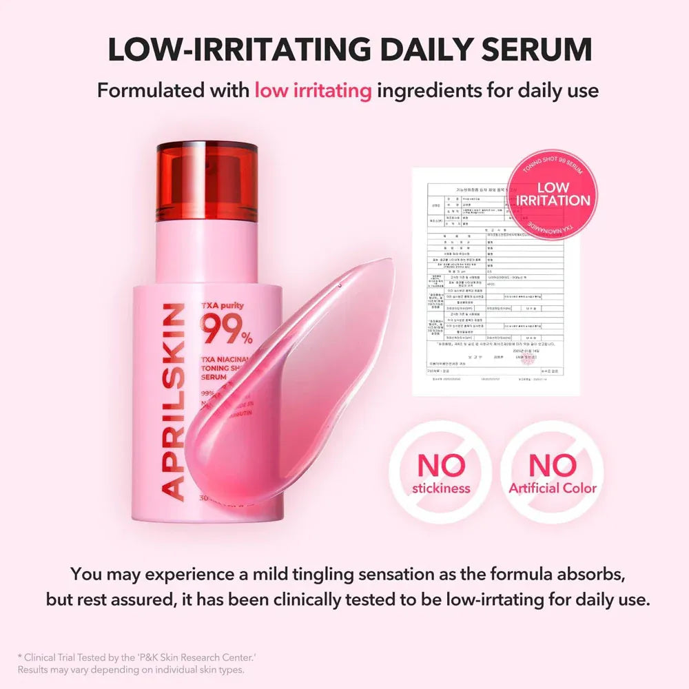 APRILSKIN TXA Niacinamide Toning Shot 99 Serum -30ml APRILSKIN