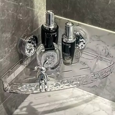 Bathroom Corner Shelf Wall Mounted Drain Rack Shower Shelf Cosmia.pk