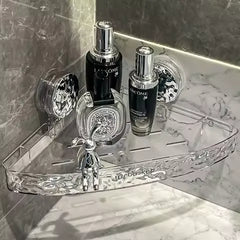 Bathroom Corner Shelf Wall Mounted Drain Rack Shower Shelf Cosmia.pk