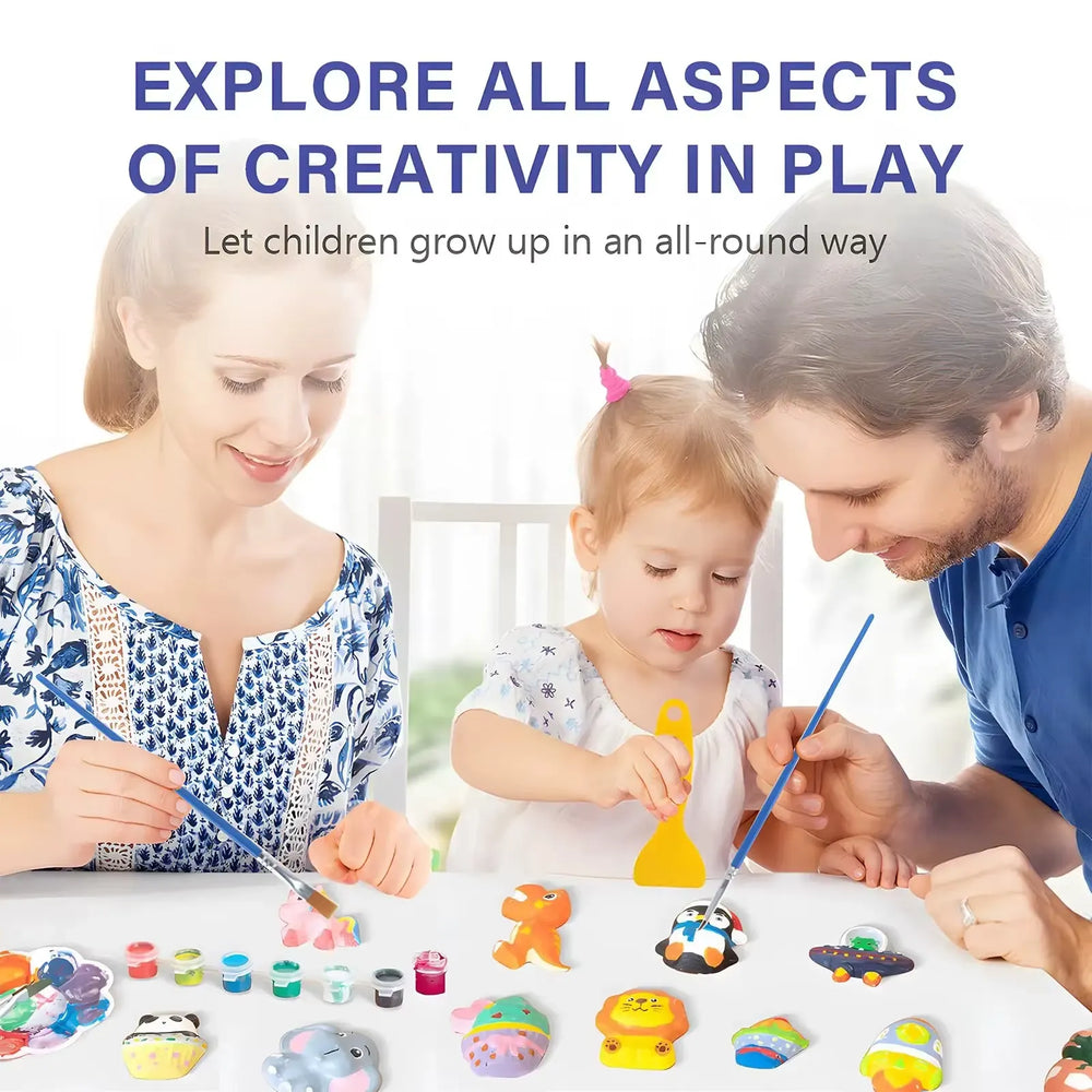 Gypsum Painting Kit, Plaster Painting Craft Kit Art Set Cosmia.pk
