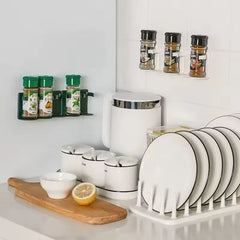 Wall Mounted Spice Rack Stand With Sticker Cosmia.pk