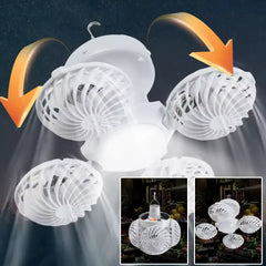 Portable Foldable Ceiling Fan Light LED Solar Bulb Lamp With 4 Mini Cosmia.pk