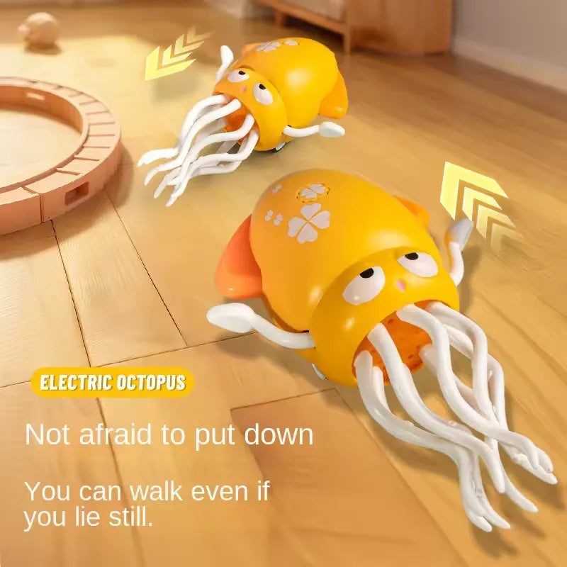 Crawling Octopus Toys with Led Lights Music USB Rechargeable Cosmia.pk