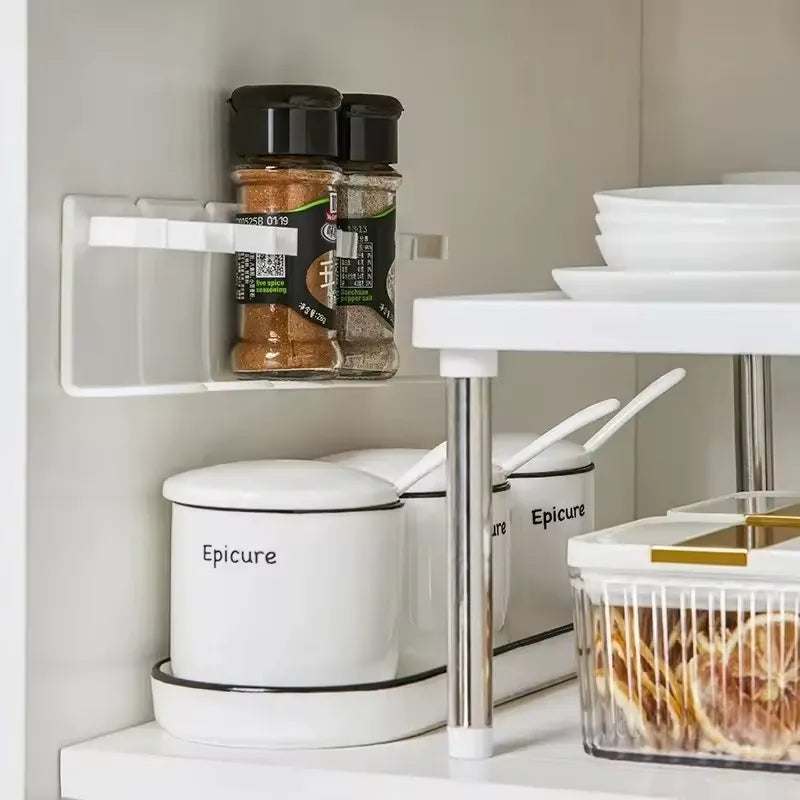 Wall Mounted Spice Rack Stand With Sticker Cosmia.pk