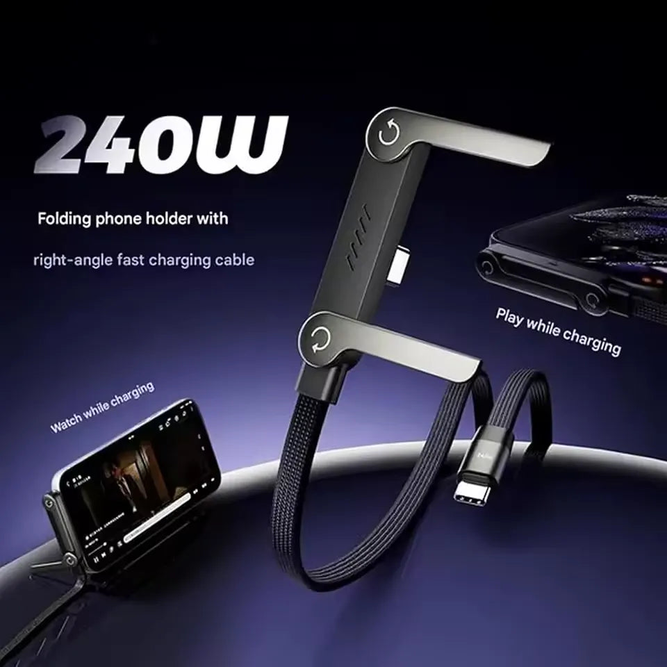 240w Fast Charging Cord With Built-in Phone Stand Cosmia.pk