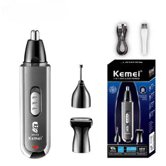Kemei 2-in-1 Rechargeable Hair & Nose Trimmer Kemei