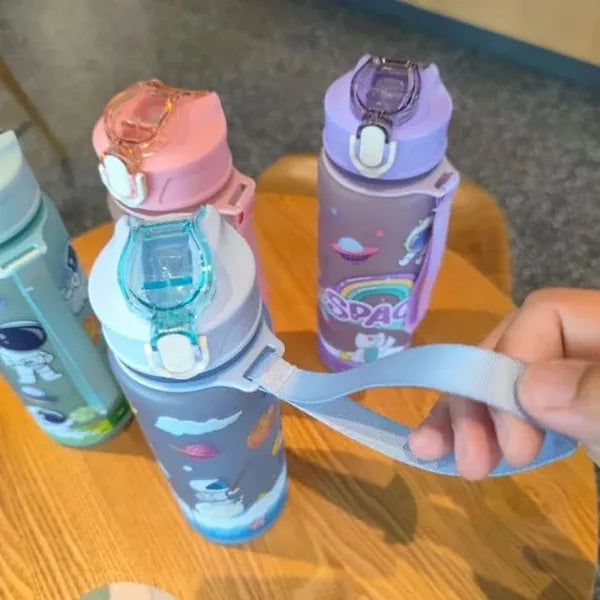Rainbow Space Astronaut - Water Bottle Cosmia.pk