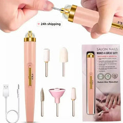 5 In 1 Rechargeable Flawless Salon Nail Finishing Touch Salon Nail