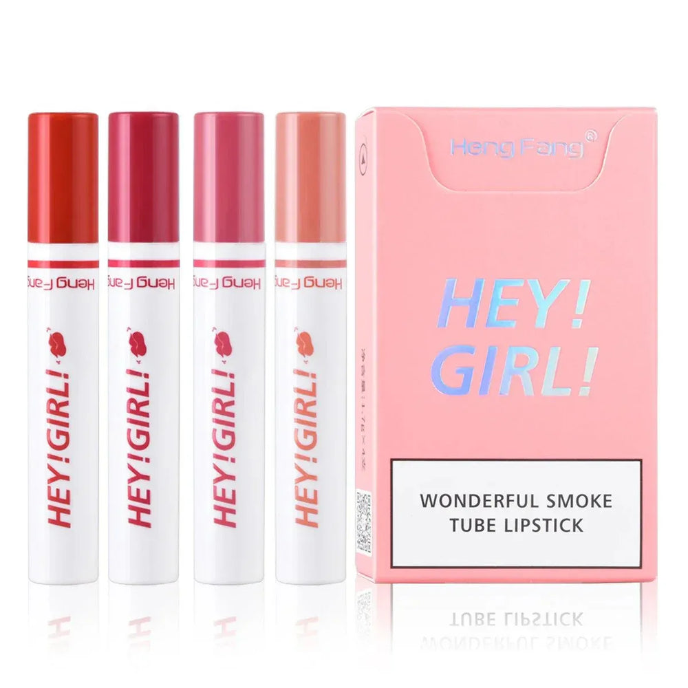 Heng Fang Hey Girl – 4 Pcs Smoke Lipstick Set Heng Fang
