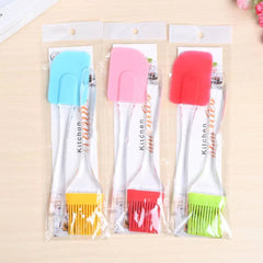 Heat Resistant Silicone Spatula and Oil Brush Set – Each Cosmia.pk