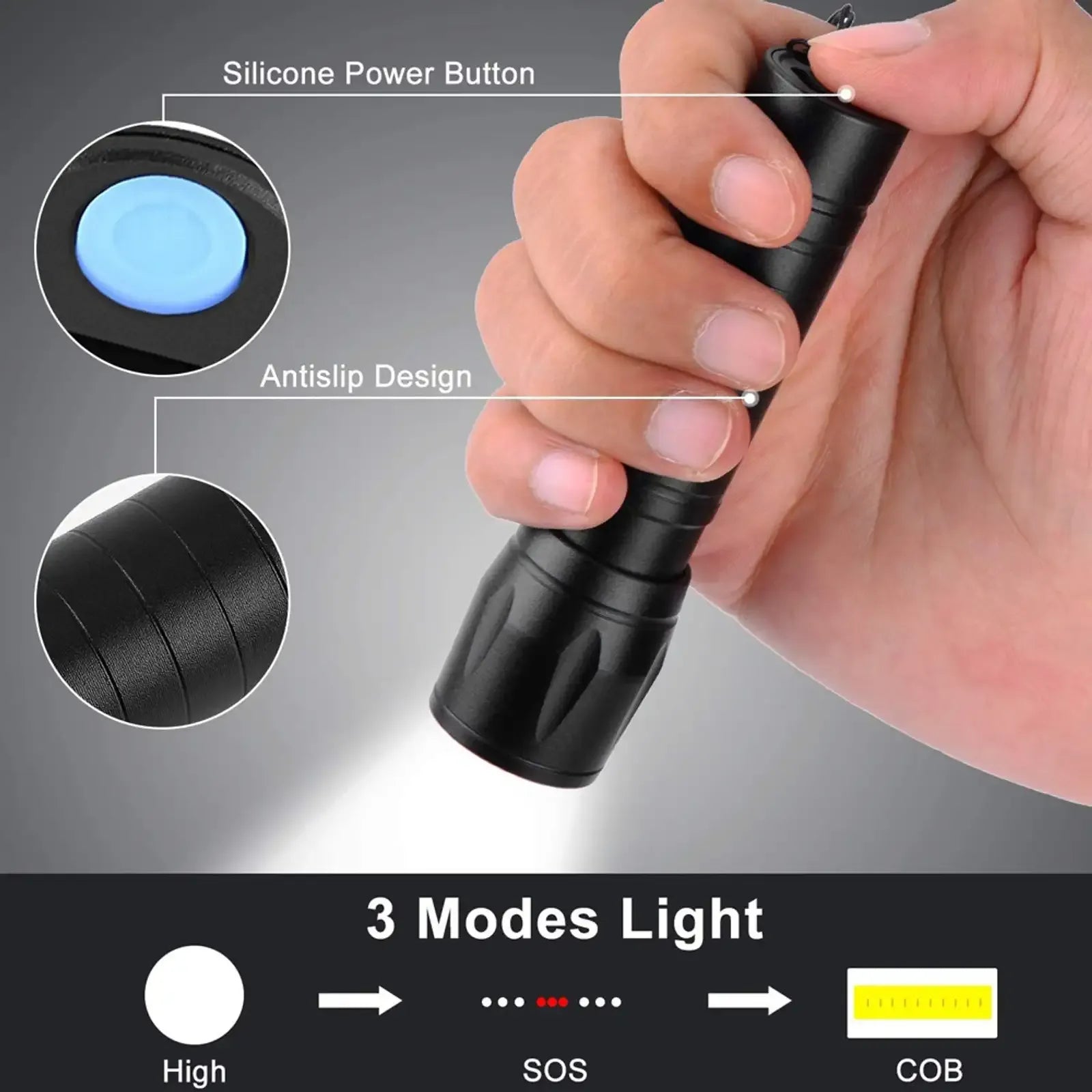 Konya KA511 Zoomable LED Torch Flashlight Konya