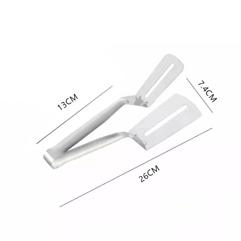 Stainless Steel 2-in-1 Cooking Spatula Tong-Each Cosmia.pk