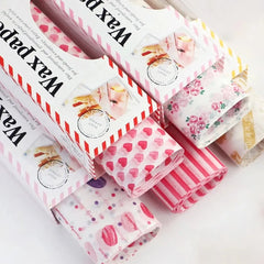 50 Sheets Heart Pattern Wax Paper – Each Cosmia.pk
