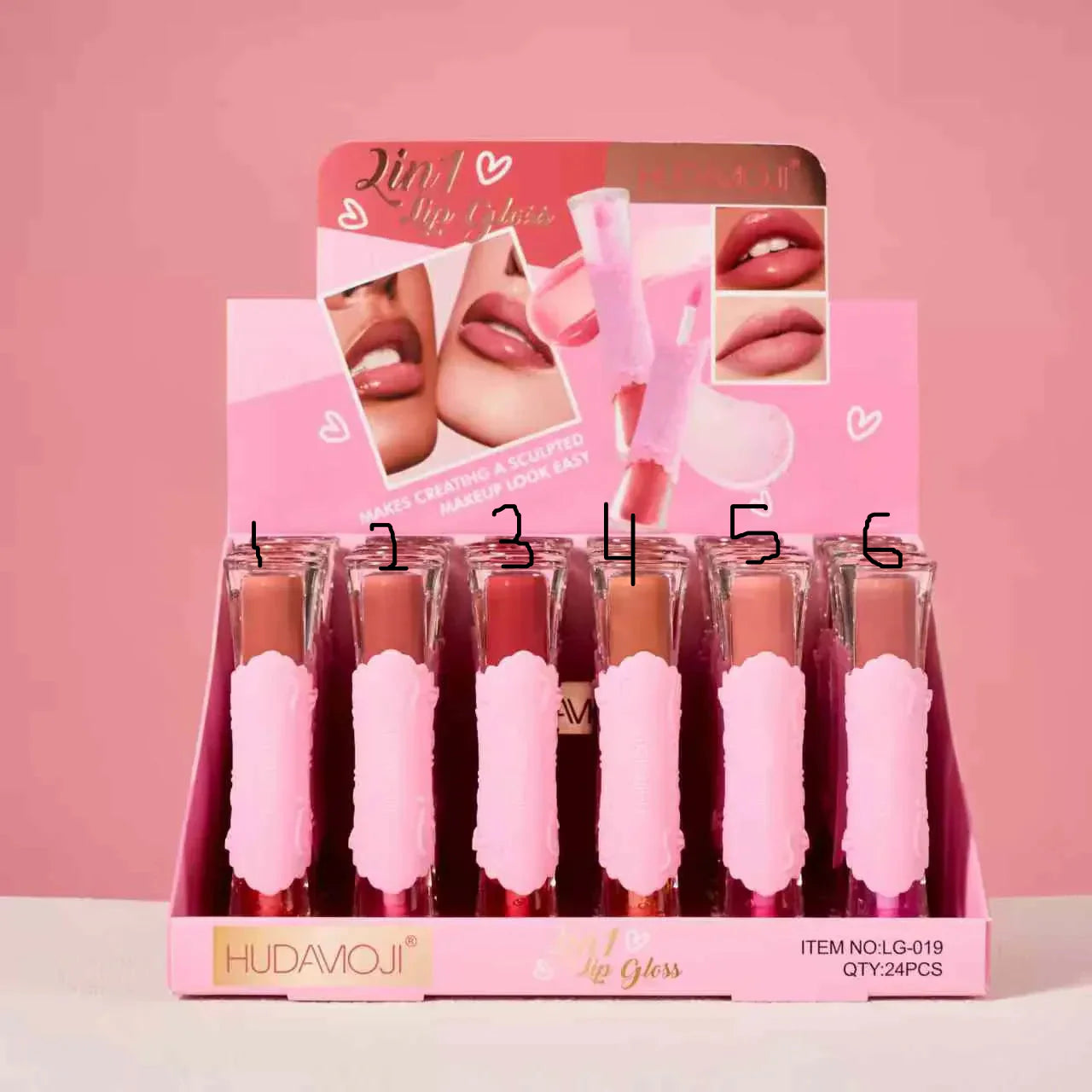 Huda Moji 2 in 1 Lip Oil & Glossy Gloss Hudamoji
