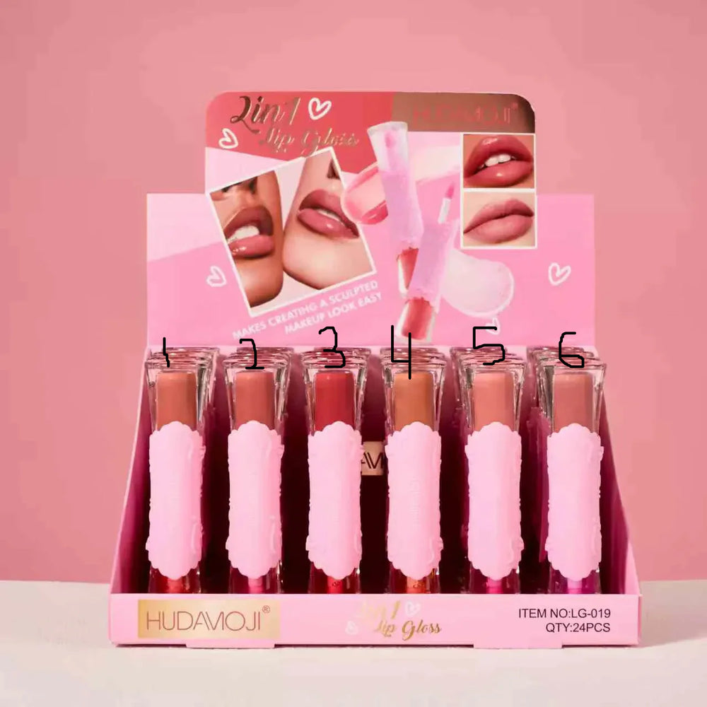 Huda Moji 2 in 1 Lip Oil & Glossy Gloss Hudamoji