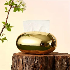Luxury Metallic Pebble Tissue Box Holder Cosmia.pk