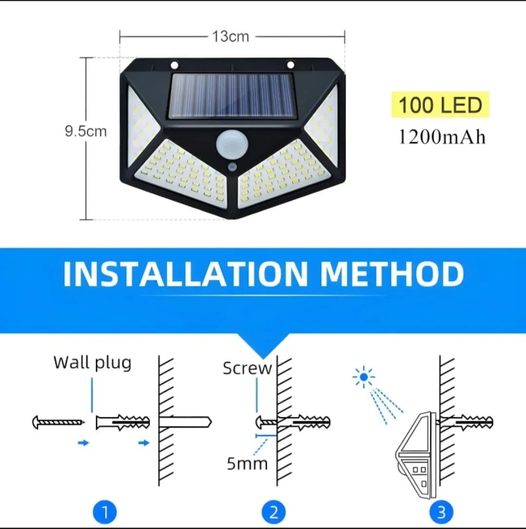 AeroLux High-Brightness Outdoor Solar Security Light Cosmia.pk