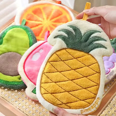 Hanging Fruit Shaped Microfiber Hand Towels for Kitchen - Each Cosmia.pk