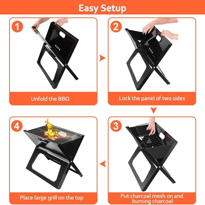 Portable Folding Charcoal BBQ Grill Cosmia.pk