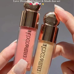 Kevin & Coco Liquid Highlighter, Liquid Blush & Brush Set Kevin & Coco